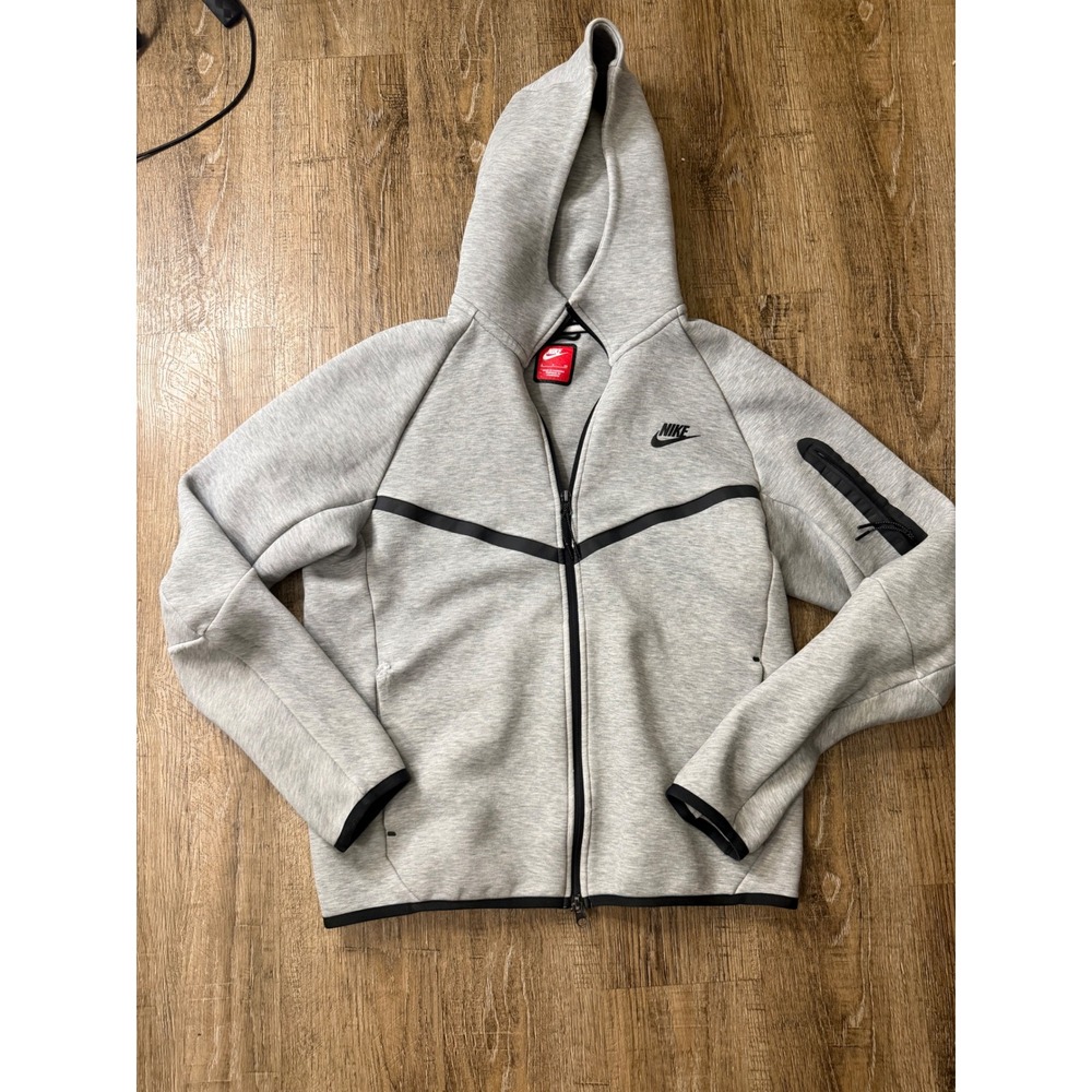 Nike Sportswear Tech Fleece Full Zip Hoodie Grey CU4489-063 Small